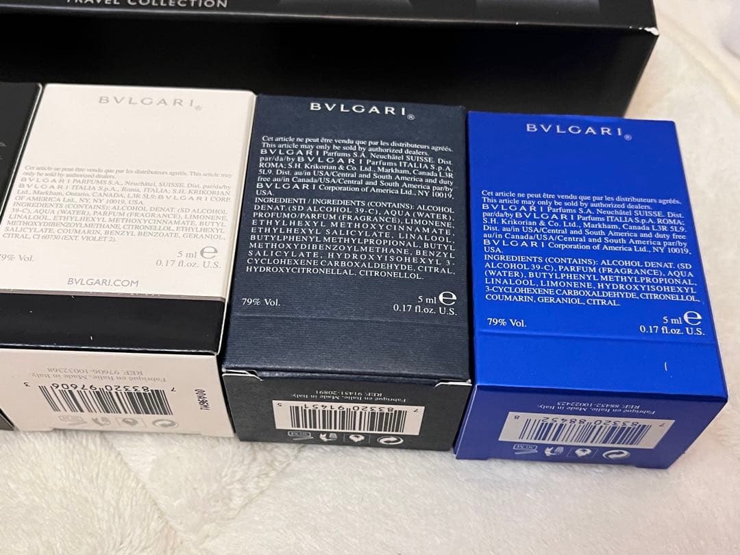 BVLGARI Men's Miniature Collection 5本セット