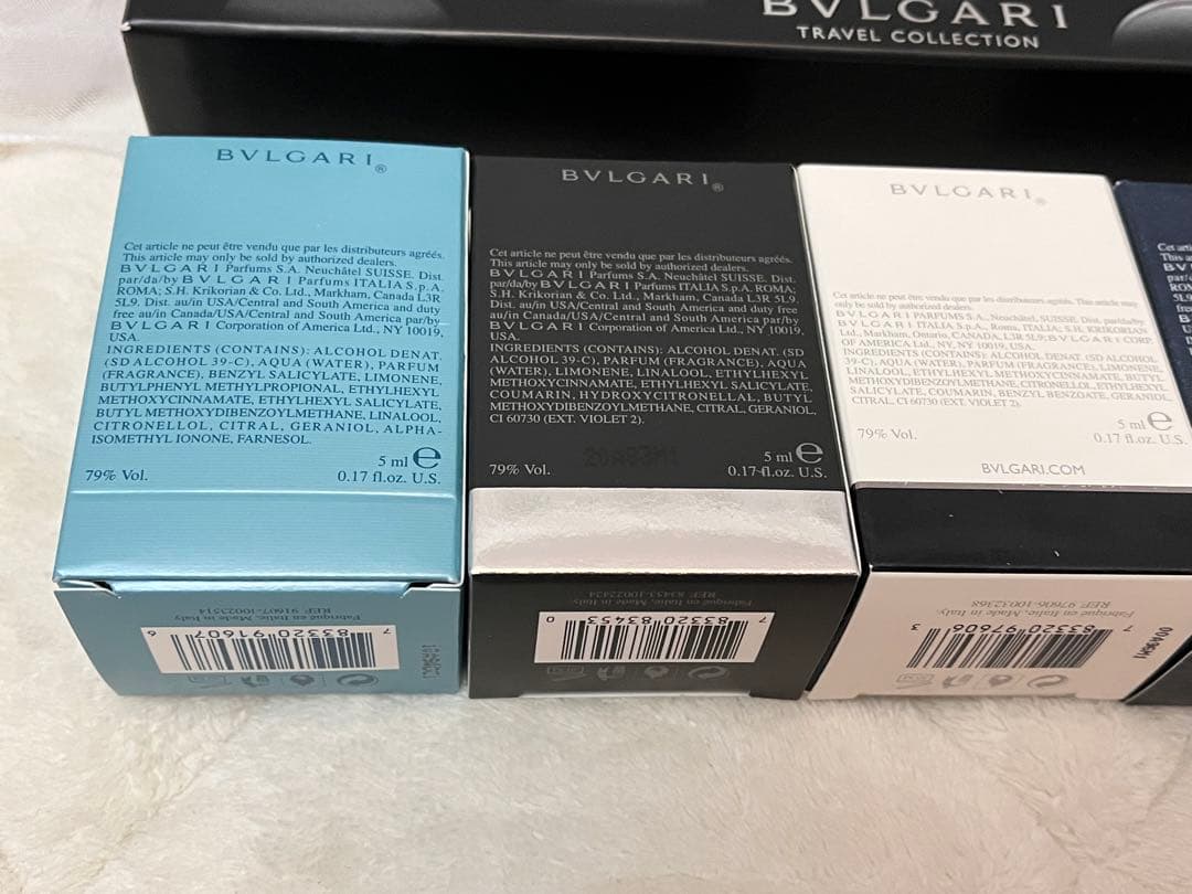BVLGARI Men's Miniature Collection 5本セット