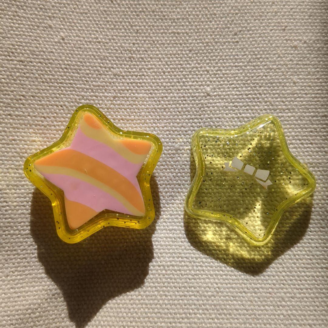 星型カラフル消しゴム　昭和レトロ　ファンシー 当時物