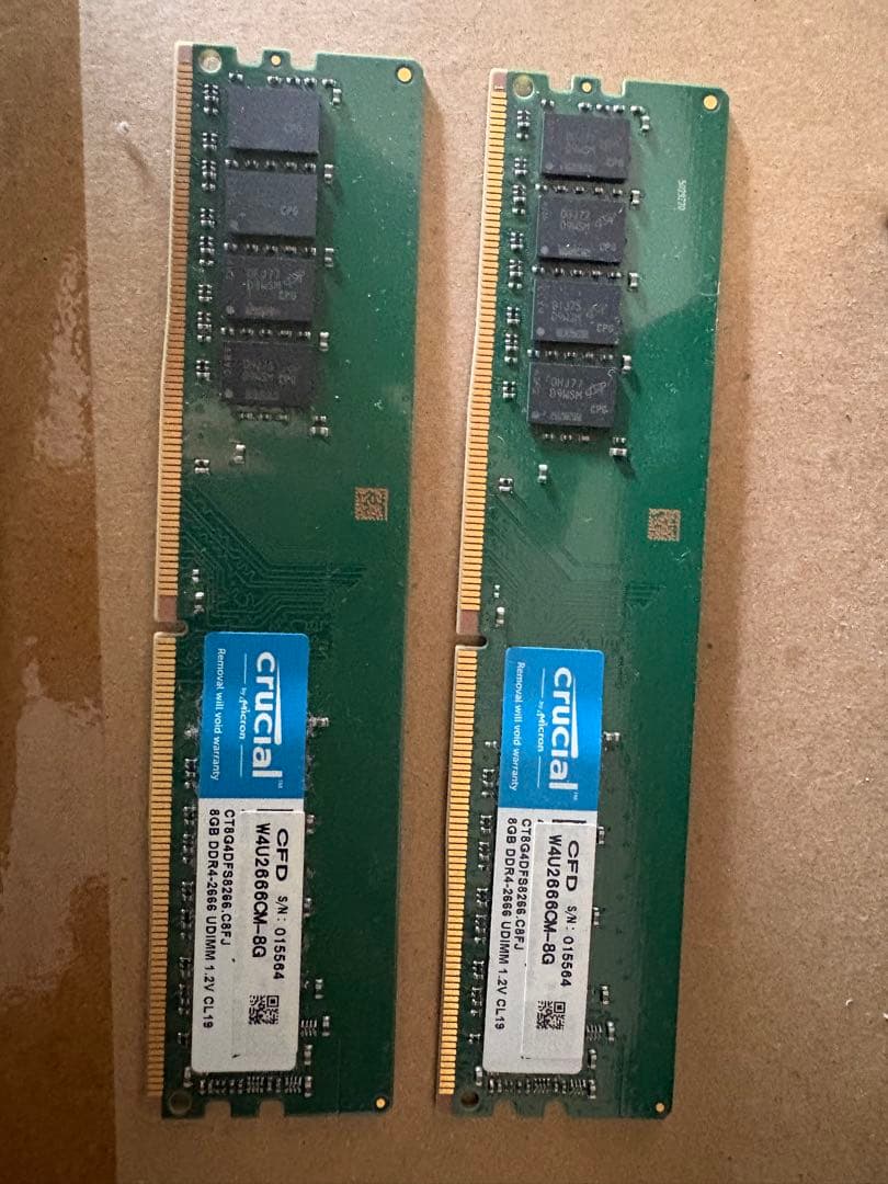 た*し様 Crucial 8GB DDR4-2666 メモリ UDIMM
