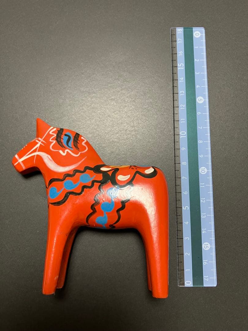 スウェーデン製　ダーラナホース　幸せの馬　 13 cm