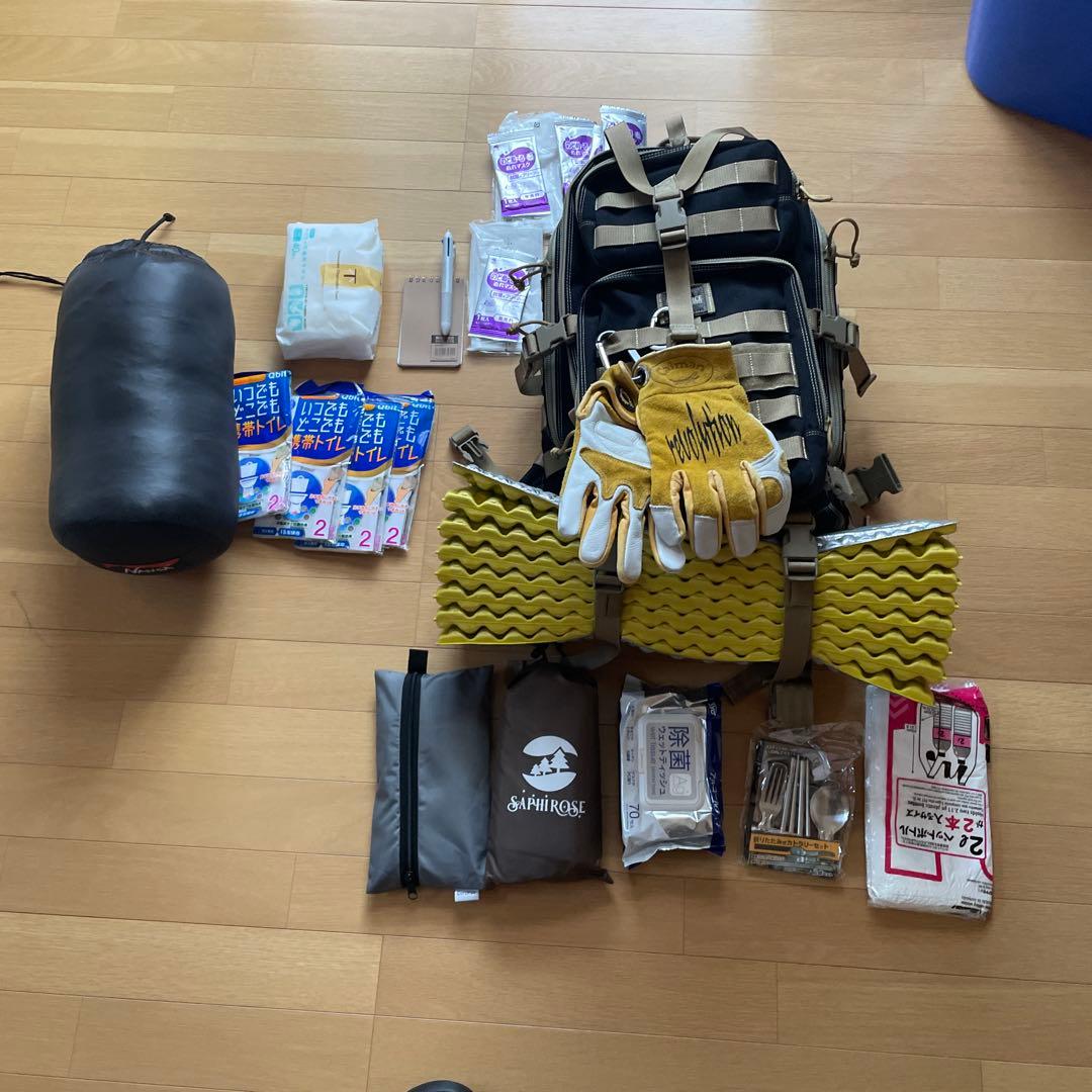 非常用持ち出しセット ミリタリーバッグ付き