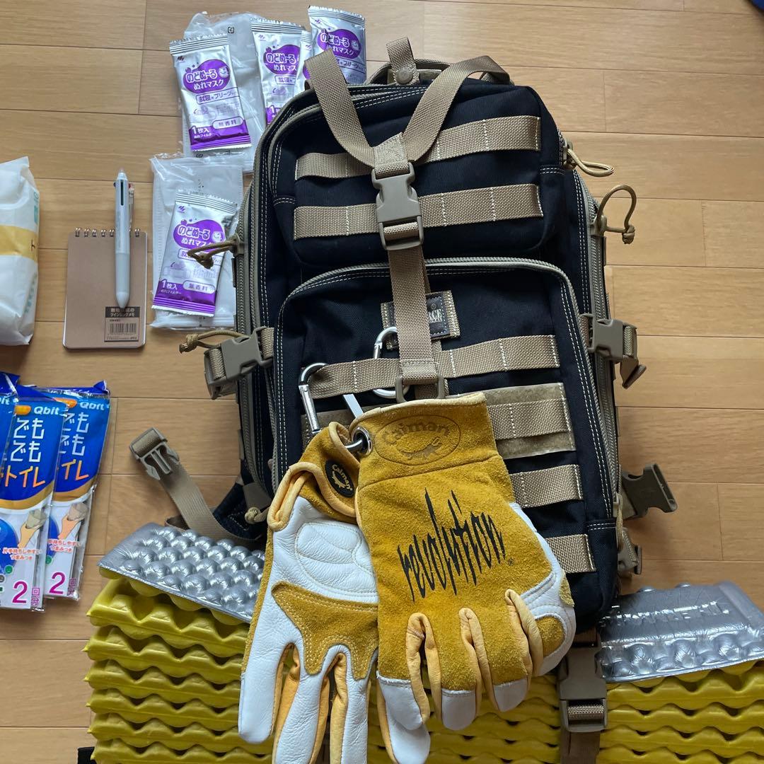 非常用持ち出しセット ミリタリーバッグ付き