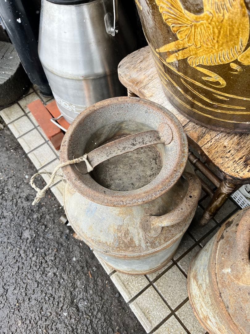 牛乳缶、 ミルク缶、 レトロ牛乳缶、 牛乳輸送缶、 ローソン缶