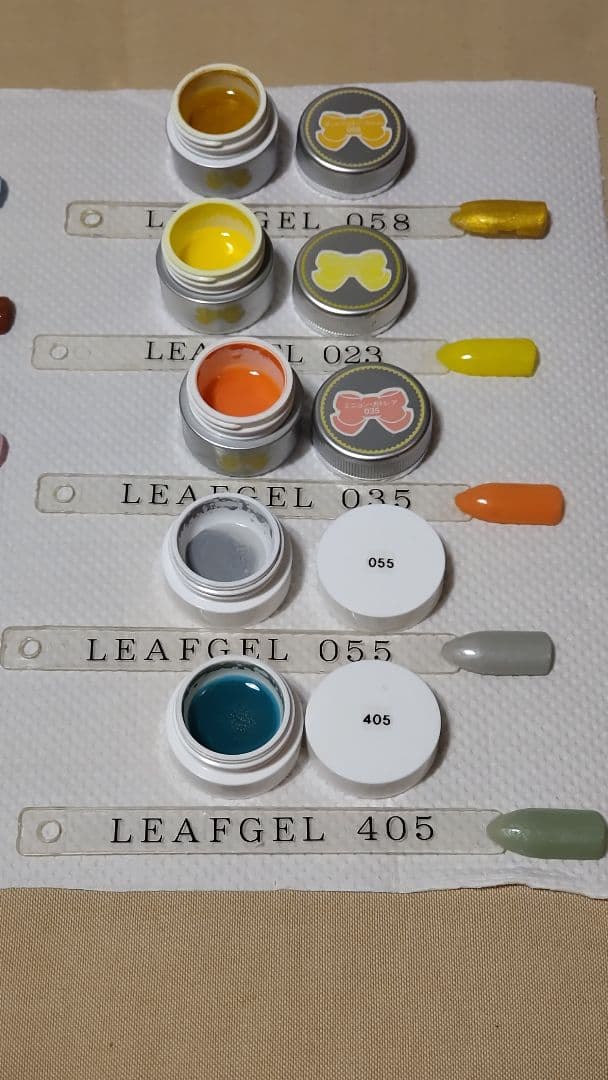 LEAF GEL カラージェル サロンワーク使用済みセット