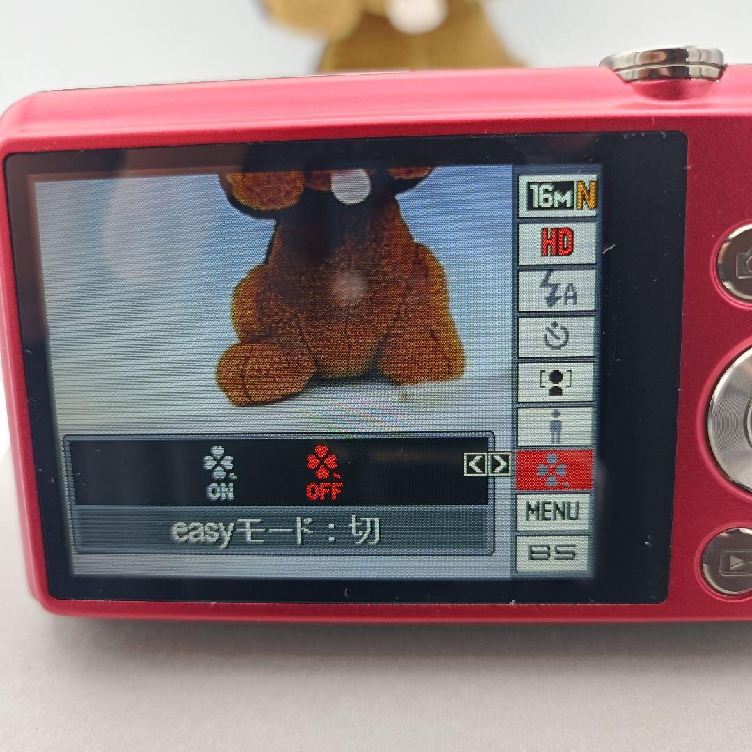 美品　CASIO EXILIM EX-ZS27 レッド 動作品 デジカメ