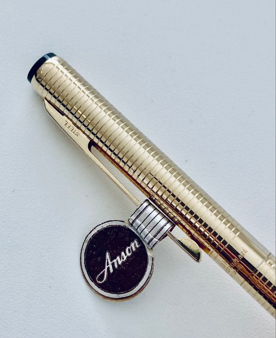 18K GOLD EP◆アンソン 高級ボールペン USA製 ティファニー製造