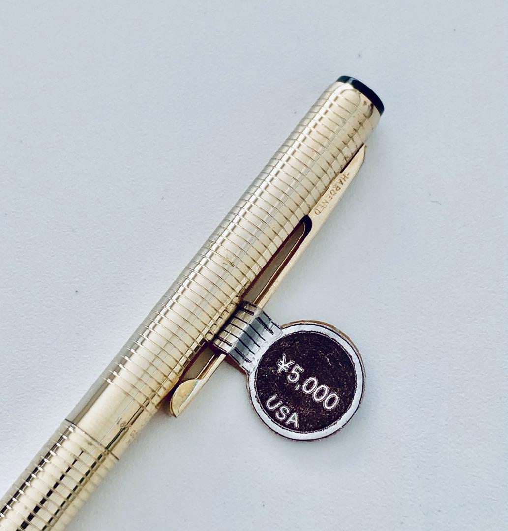18K GOLD EP◆アンソン 高級ボールペン USA製 ティファニー製造