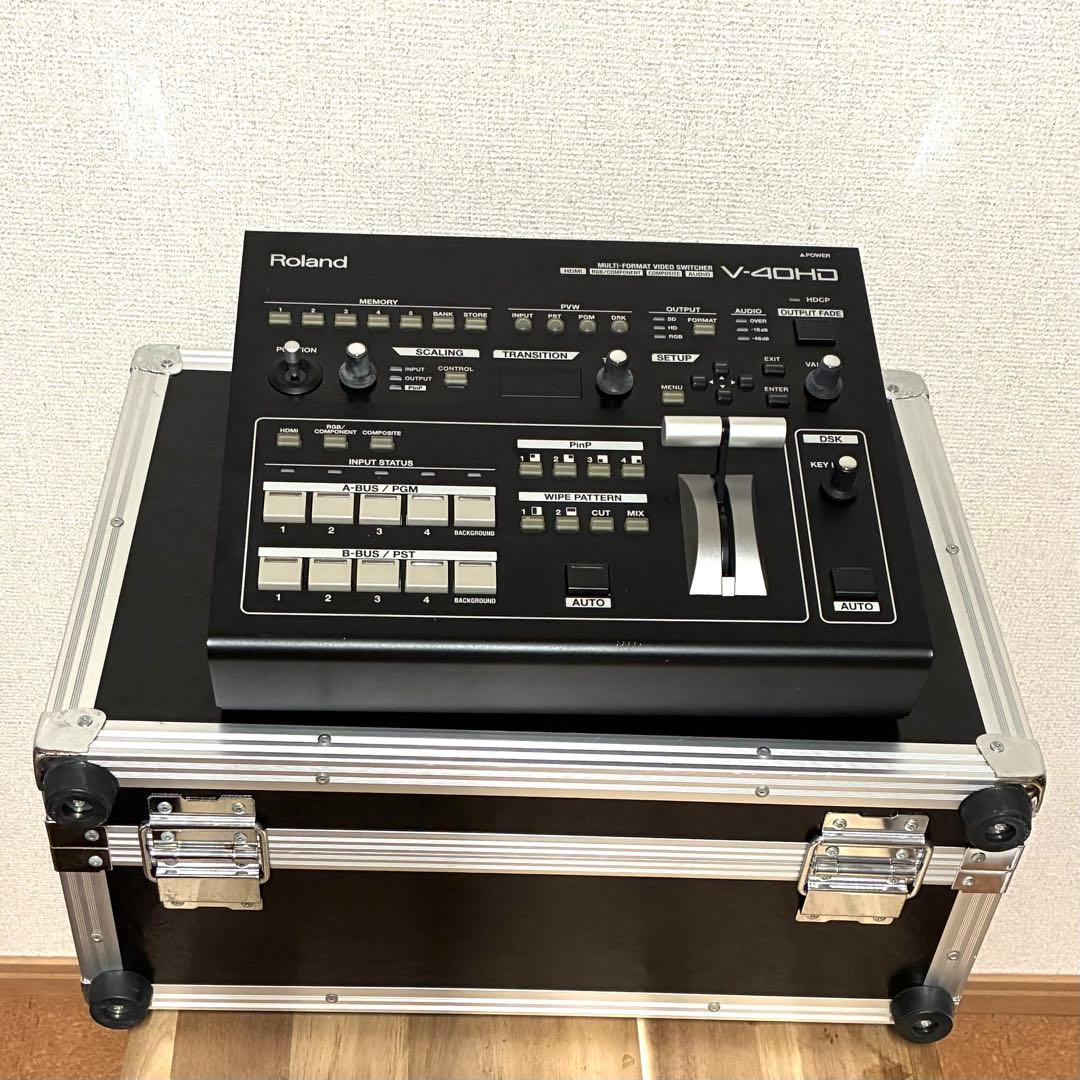 Roland V-40HD＋ハードケース【PVW OUT不具合】ジャンク品