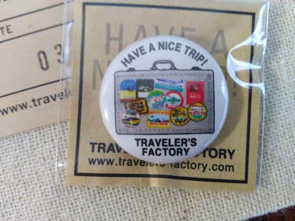 トラベラーズファクトリー　成田　バッジ　HAVE A NICE TRIP　カード