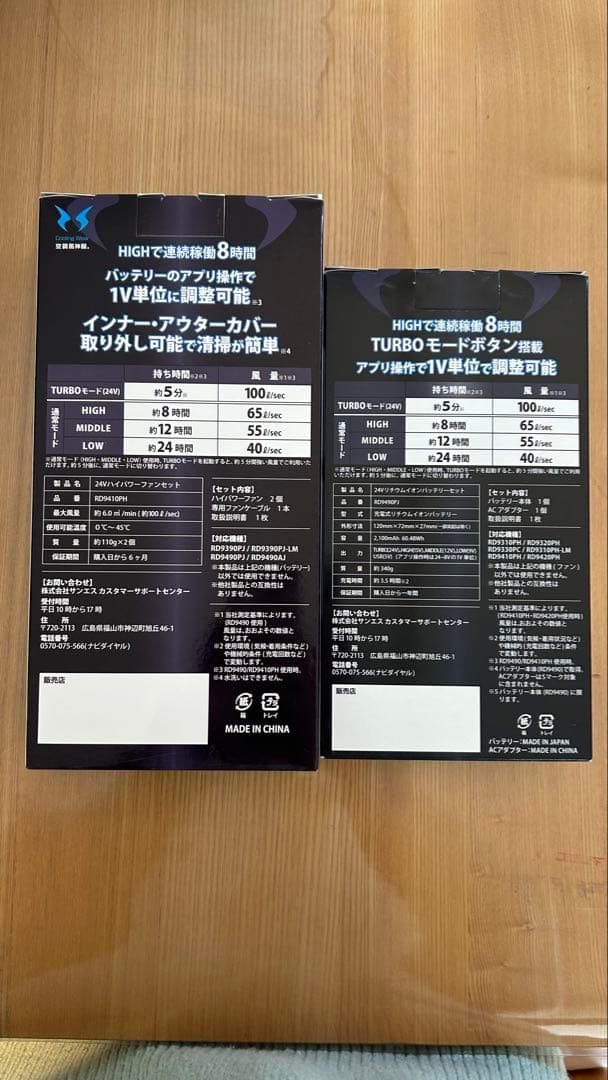 24V PREMIUM HIGH POWER FAN & BATTERYセット