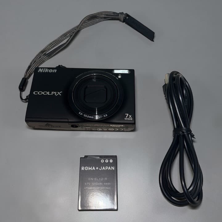 Nikon COOLPIX S6100 ブラック 動作確認済み コンデジ