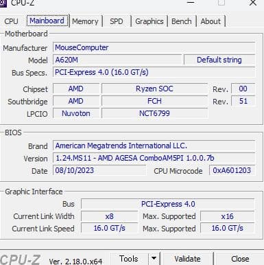 マザーボード ASRock A620M
