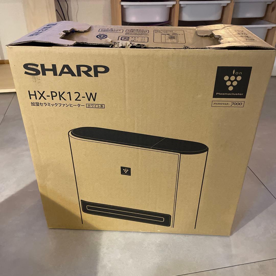 SHARP 加湿 セラミックファンヒーター プラズマクラスター HX-PK12W