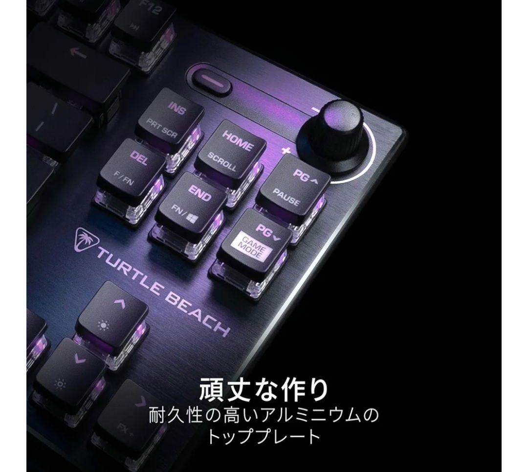 TURTLE BEACH Vulcan TKL Proゲーミングキーボード 黒