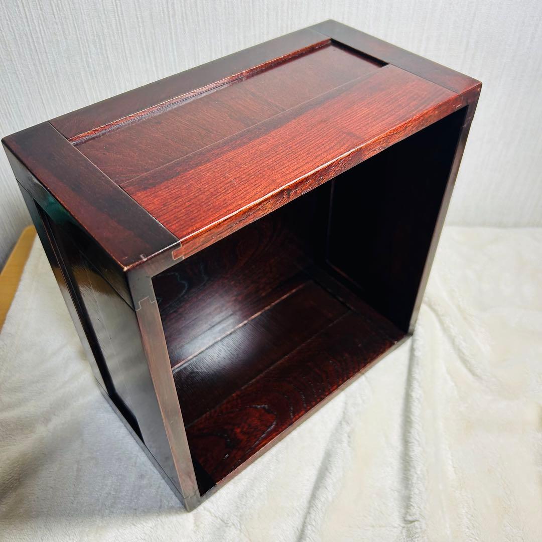 【美品】　箱膳　大　木箱　ダークブラウン