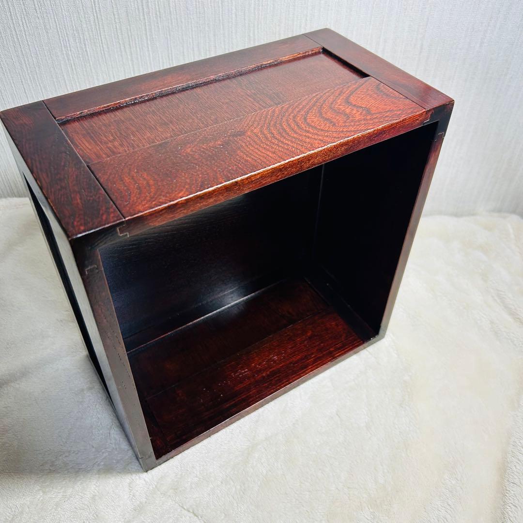 【美品】　箱膳　大　木箱　ダークブラウン