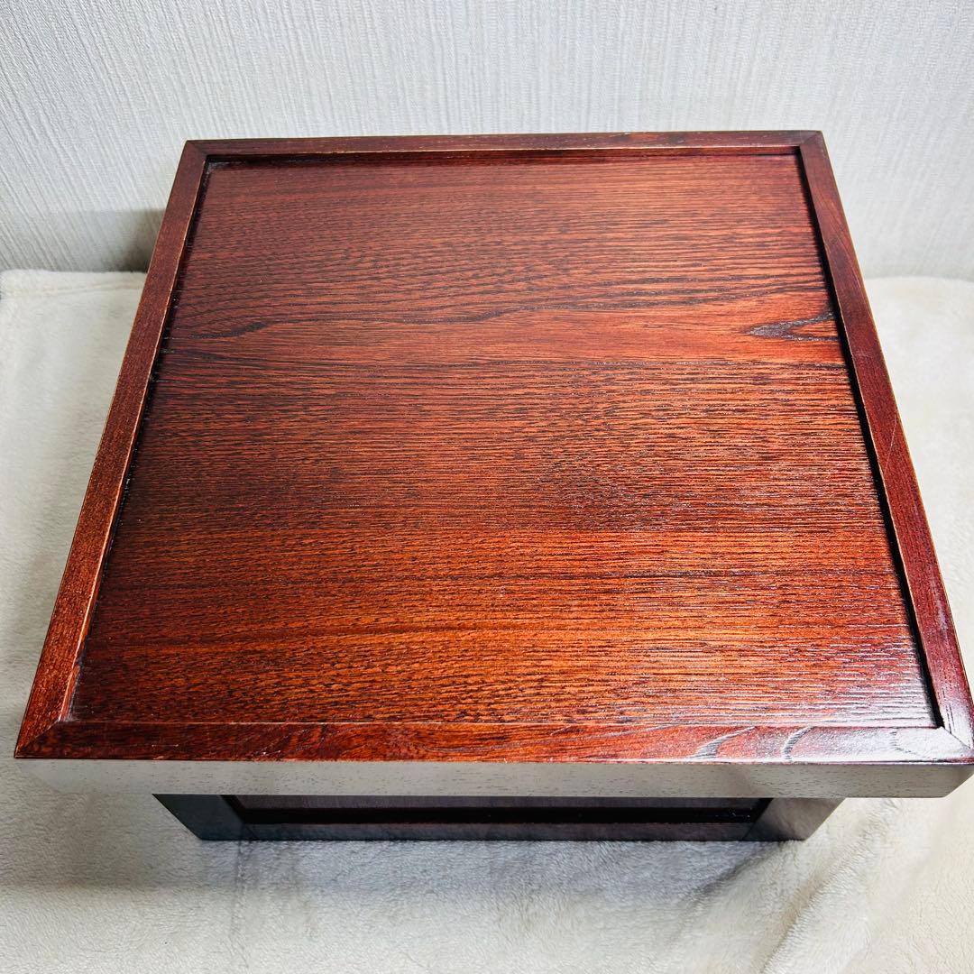 【美品】　箱膳　大　木箱　ダークブラウン