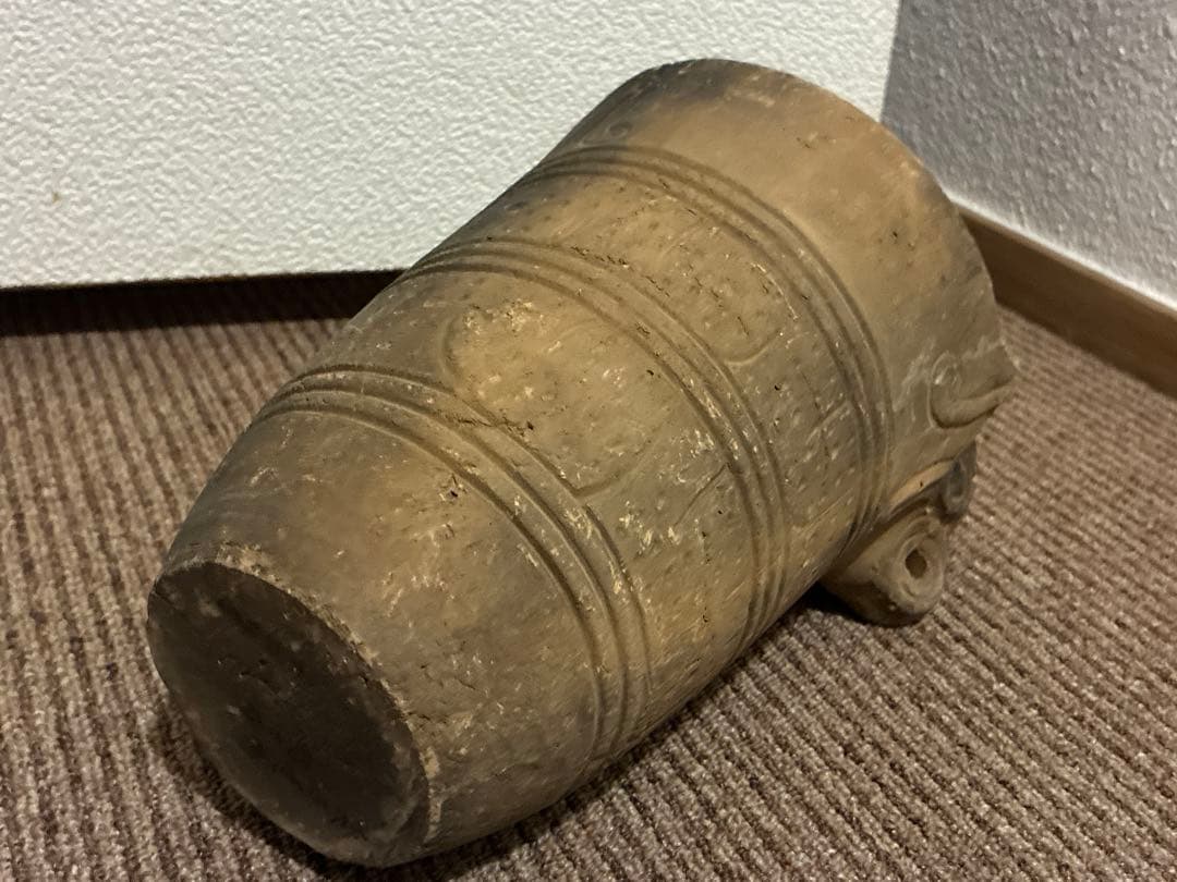蛇頭土器　尖石遺跡　土器　骨董　アンティーク　縄文土器　発掘品　出土品　置物　像