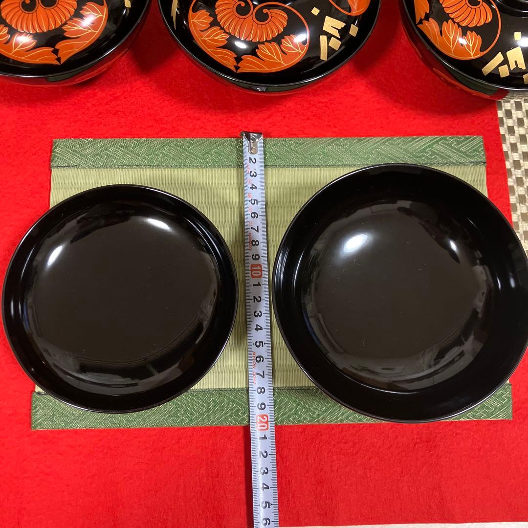 輪島塗　椀　葵房絵付煮物椀　漆器10客セット