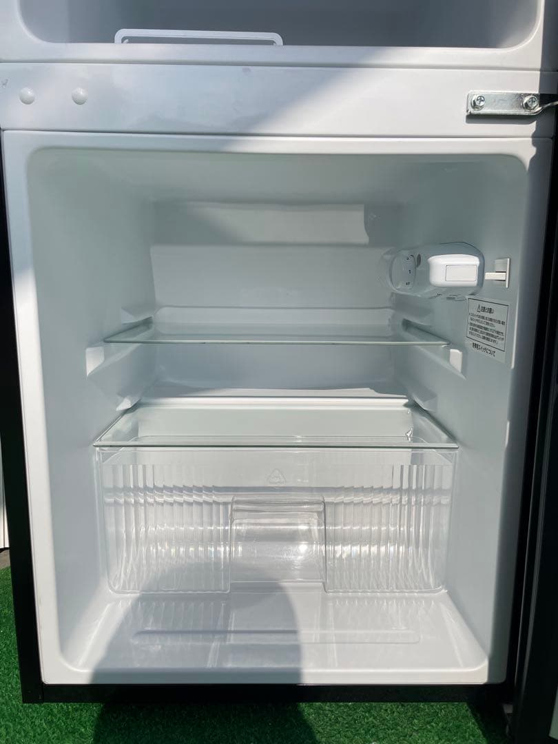A07 アイリスオーヤマ 90L おしゃれブラック2ドア冷蔵庫 コンパクト 単身