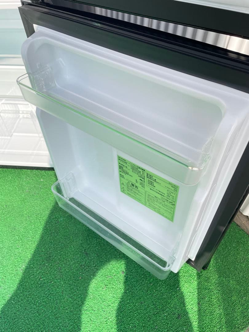 A07 アイリスオーヤマ 90L おしゃれブラック2ドア冷蔵庫 コンパクト 単身
