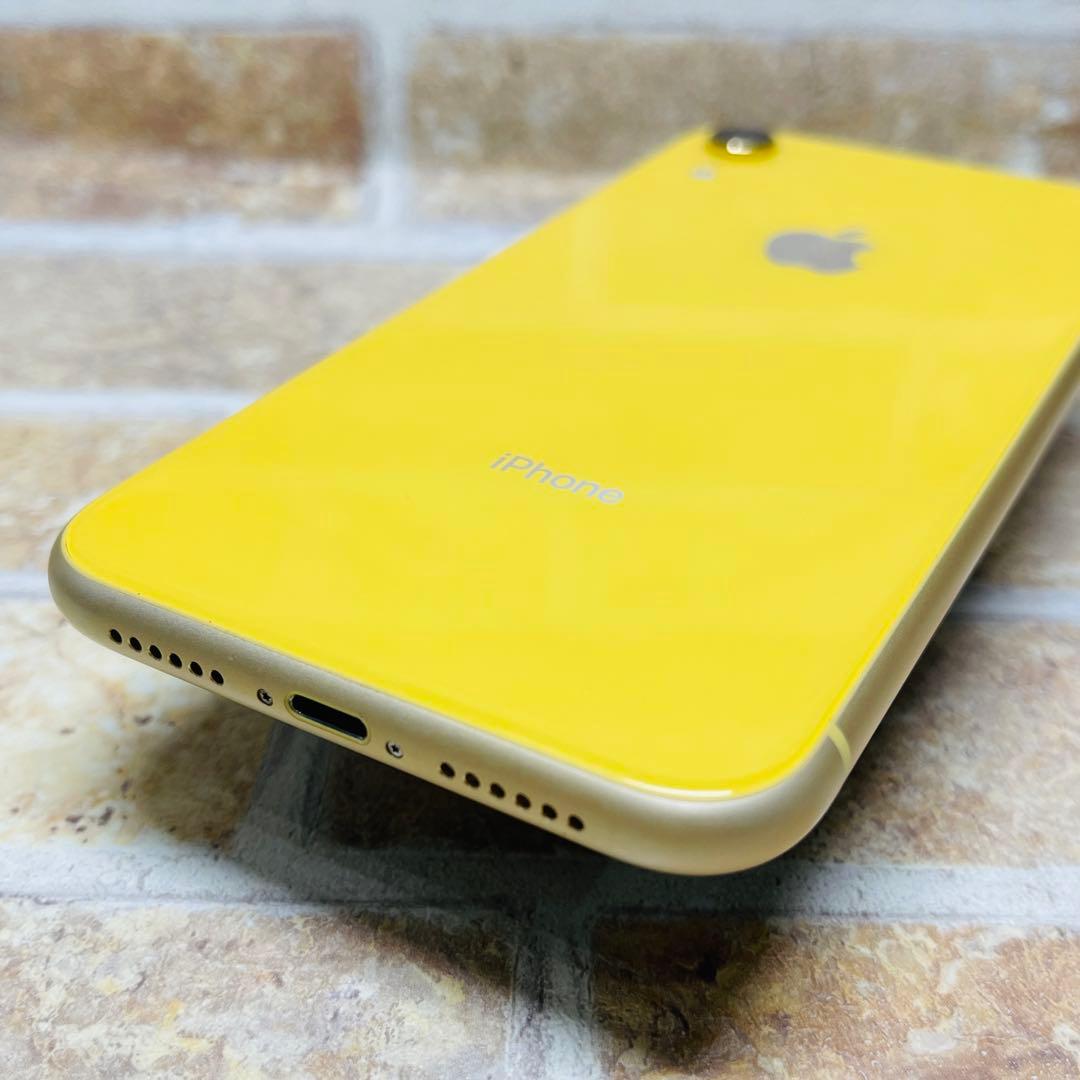 SIMフリー iPhoneXR 64GB イエロー 電池良好