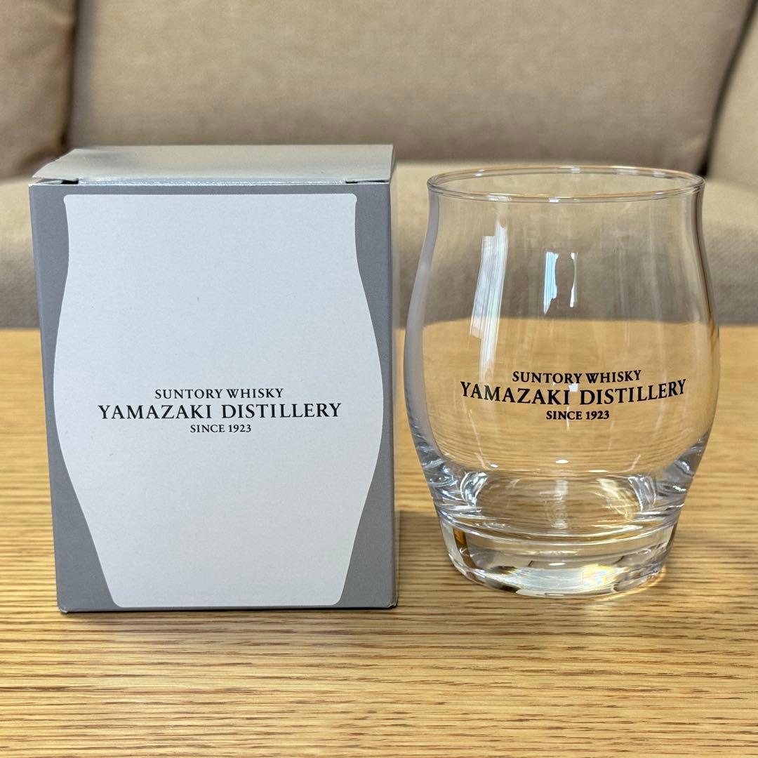 【未開栓】山崎蒸溜所 限定ウイスキー180ml & ハーフロックグラスセット