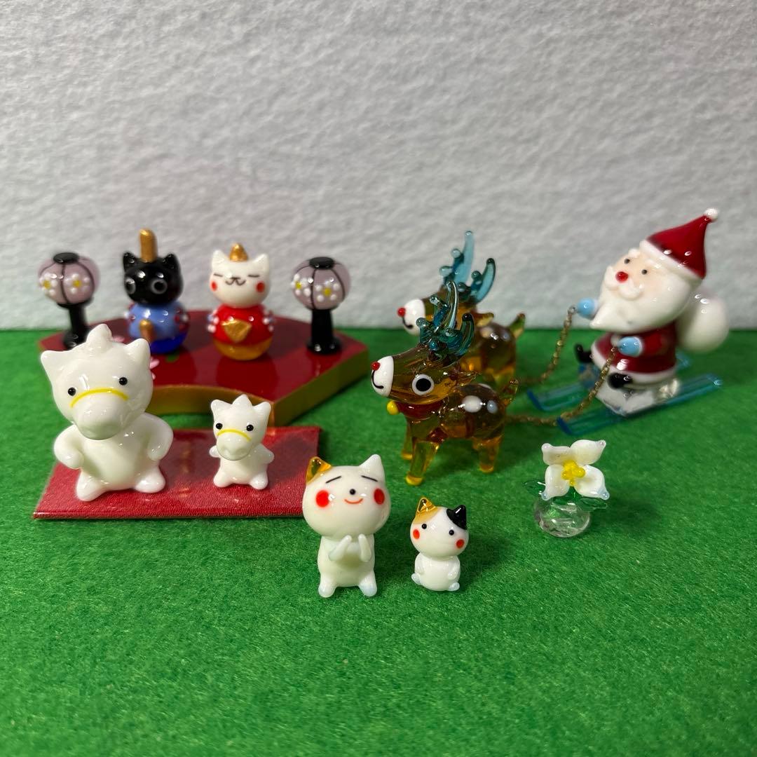 チンアナゴ　ガラス細工　ミニチュア