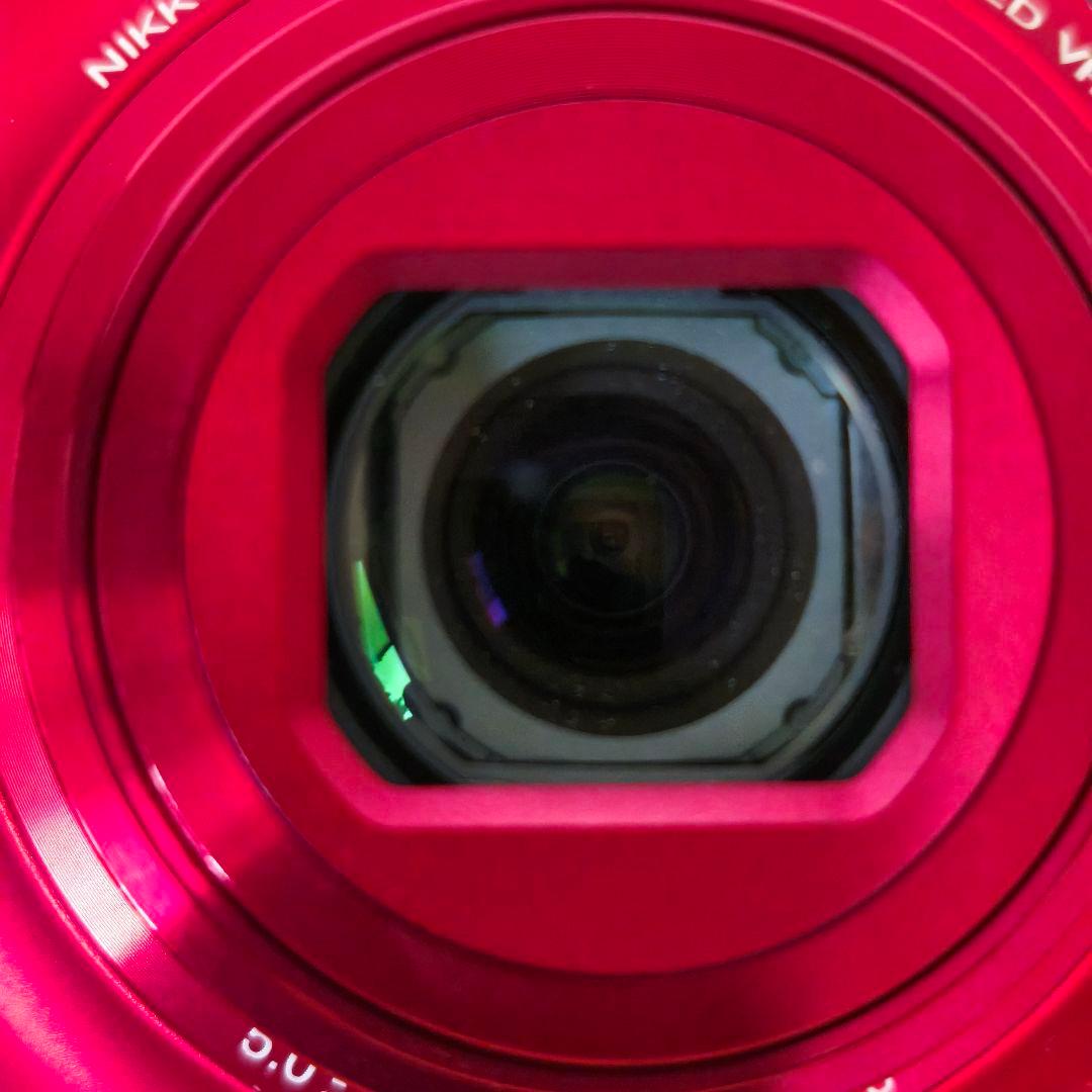 【動作確認済】Nikon COOLPIX S6100 レッド　 ★エモい写真に！
