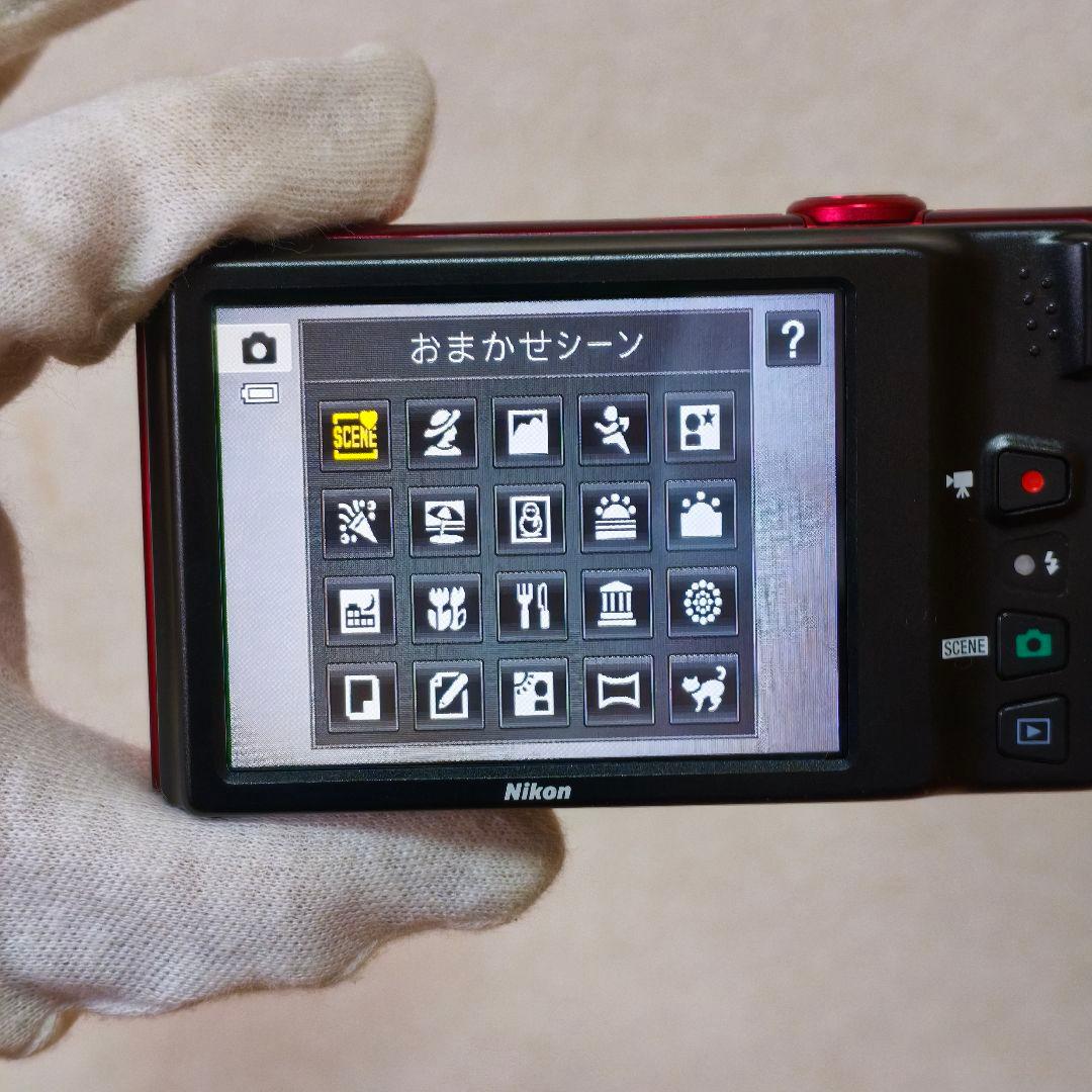 【動作確認済】Nikon COOLPIX S6100 レッド　 ★エモい写真に！