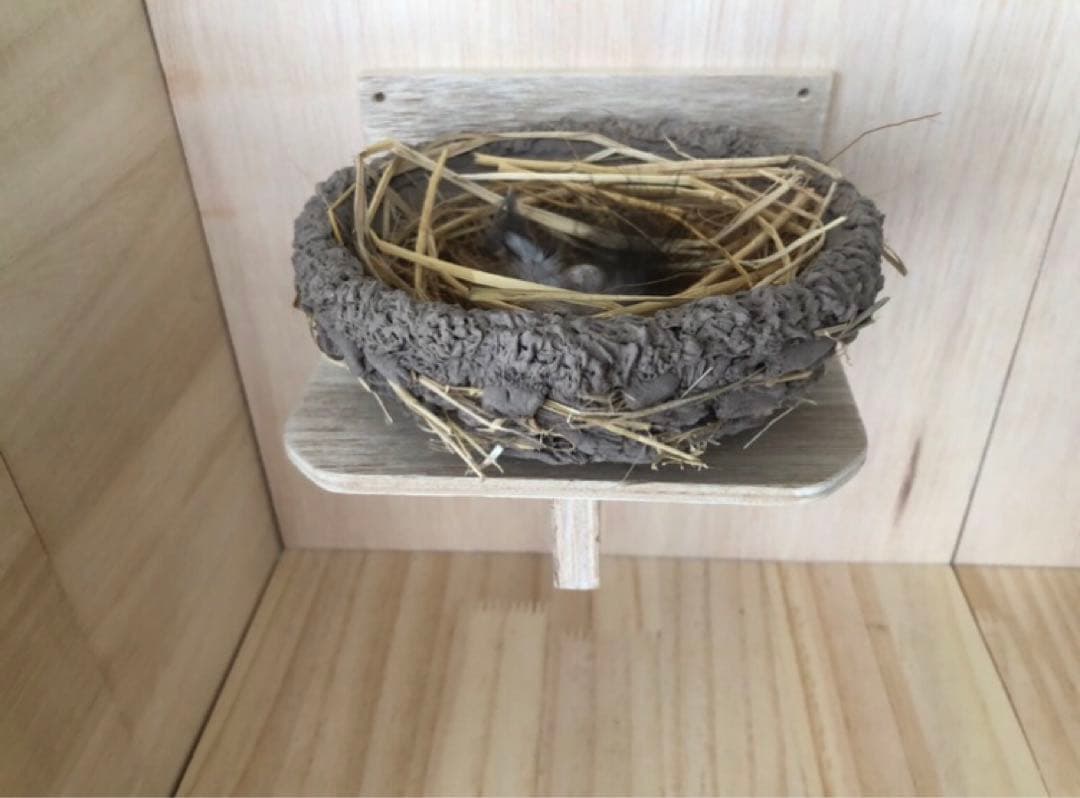 ツバメの人工巣　壁付け用タイプ板貼り付き　新品・未使用品　　26-g-4