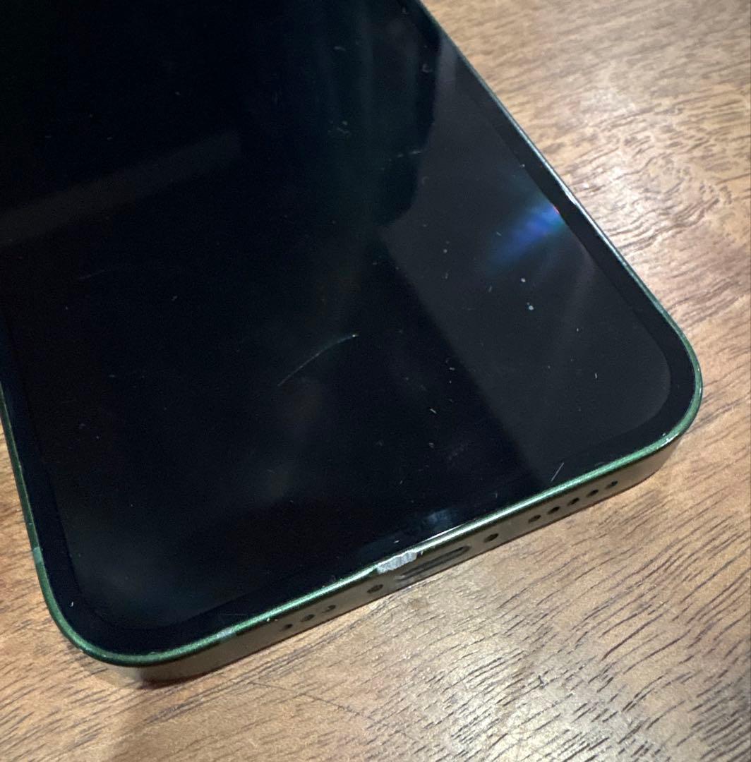 Apple iPhone 13 ミッドナイトグリーン 本体　バッテリー容量76%