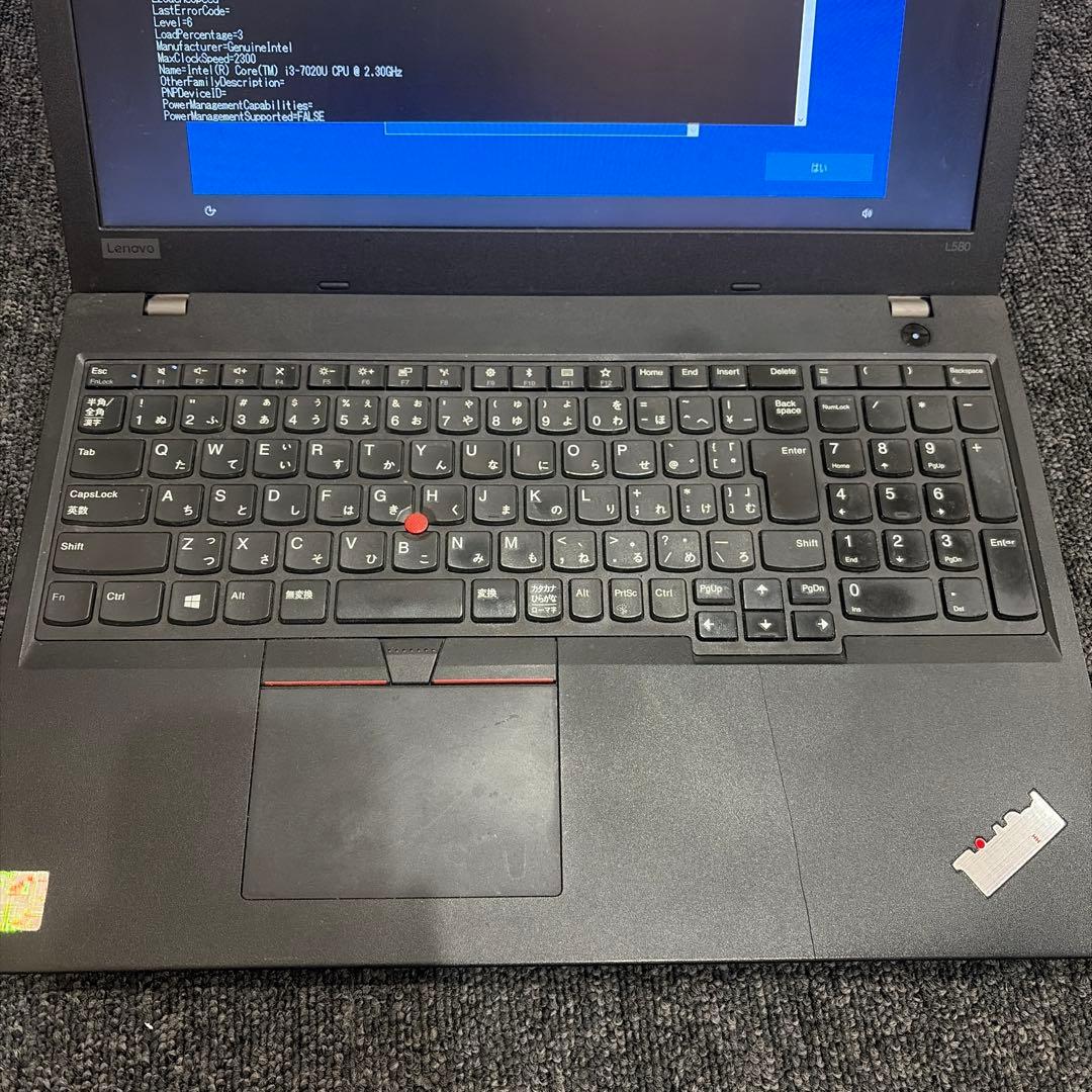 ThinkPad ノートL580 Windows 10 Pro Intel i3