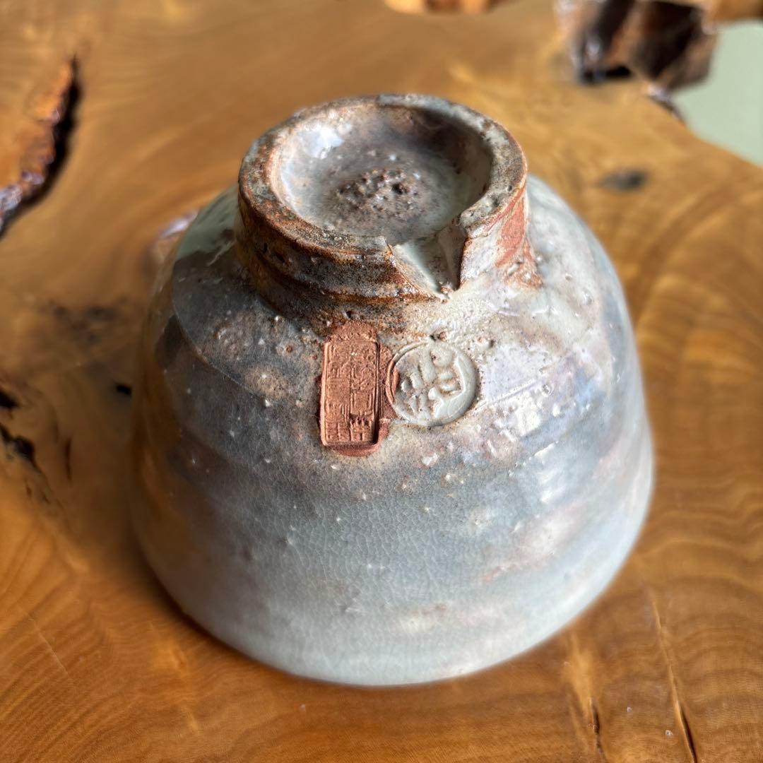 萩焼 玉村松月 抹茶碗 茶道具 共箱（91t）