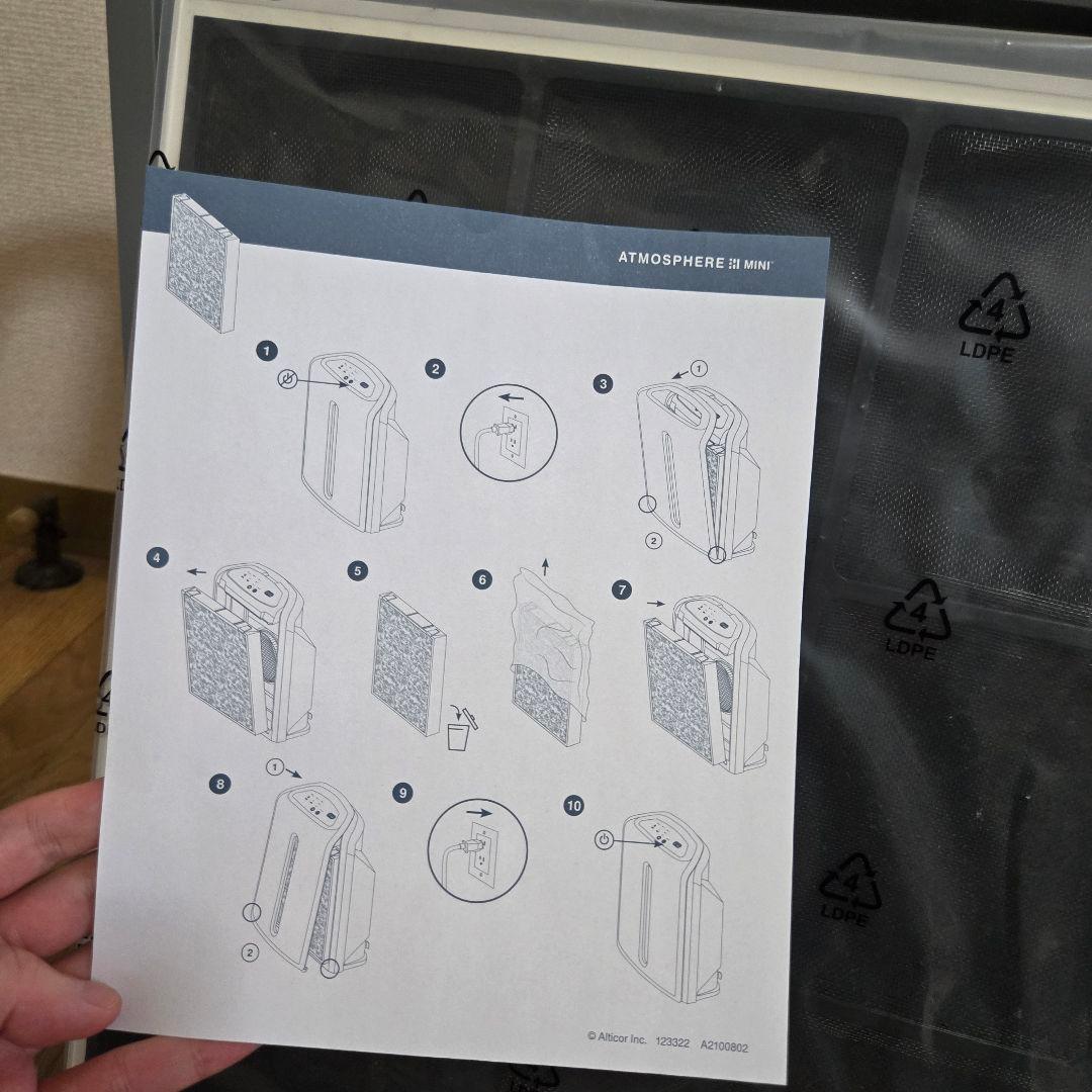 Amway アトモスフィアミニ 空気清浄機 新品フィルター付き 空気清浄機
