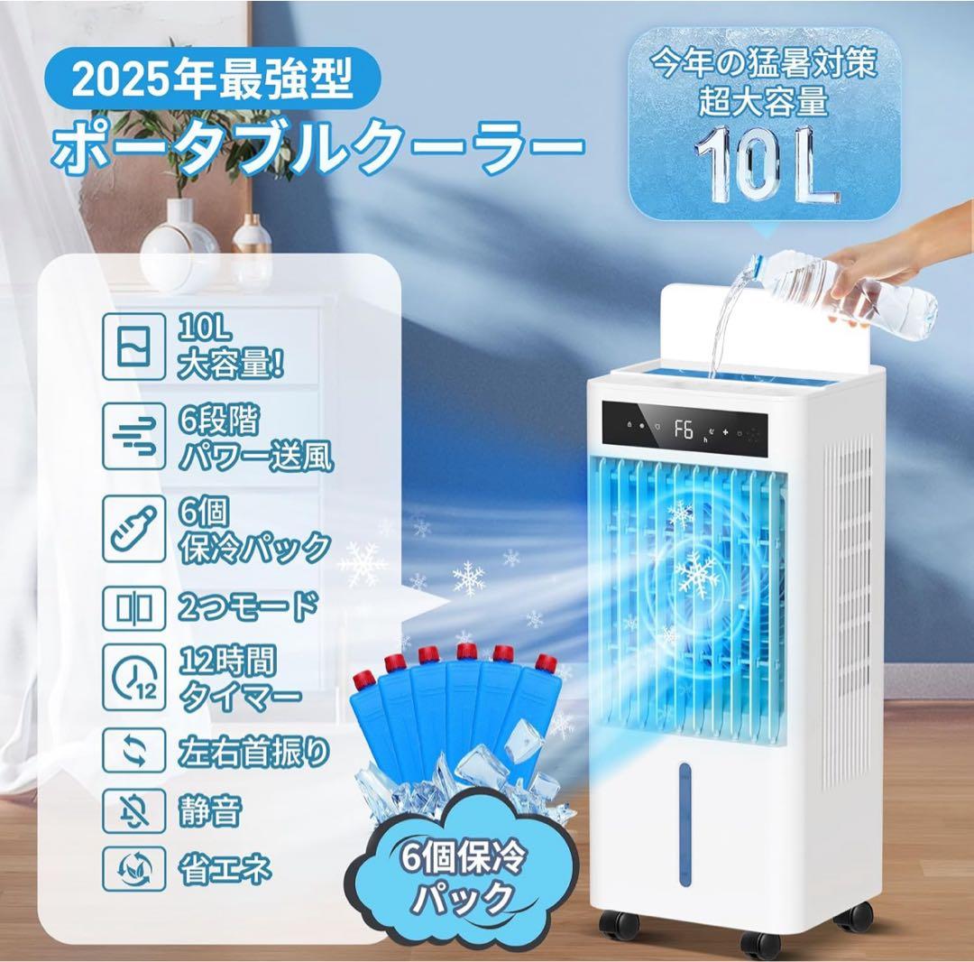 ポータブルクーラー 10L 冷却パック6個付き