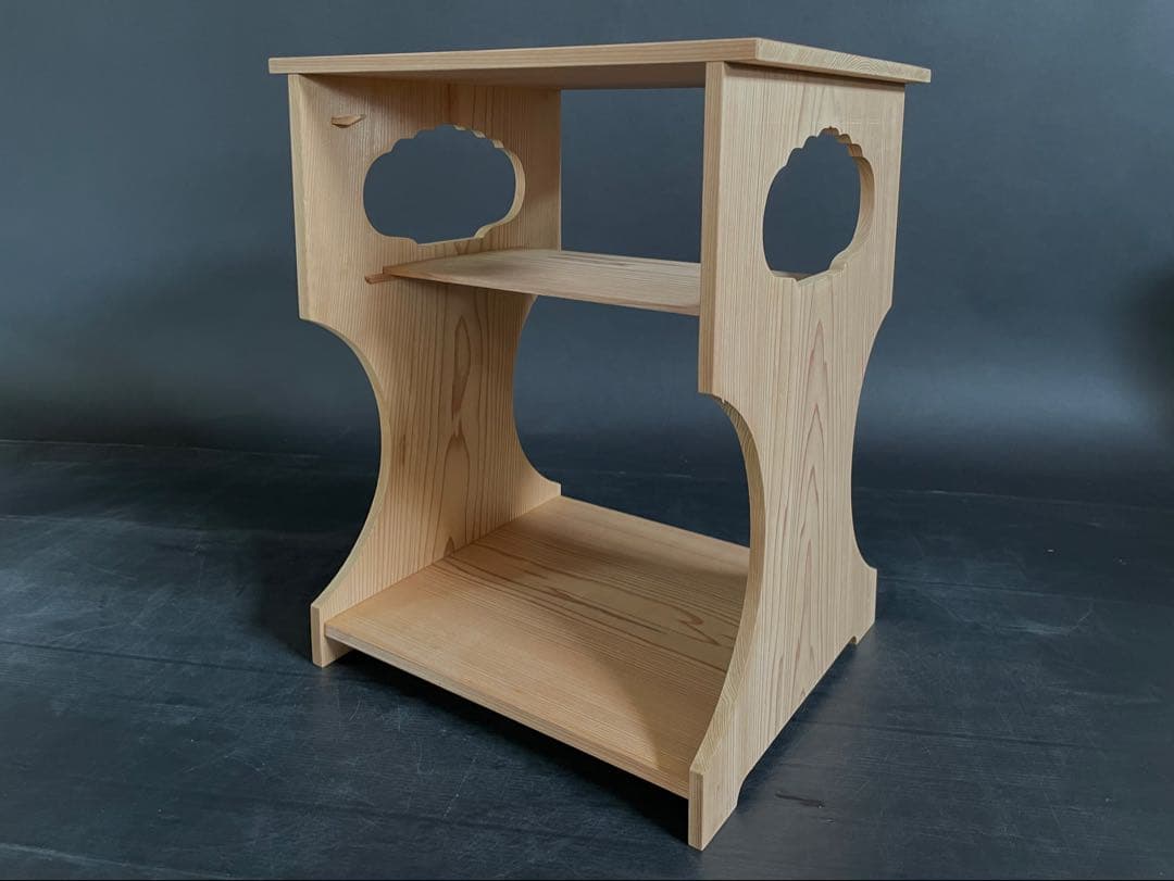 割引❗️【美品】「母」裏千家 玄々斎好 杉棚 玄々棚 紙箱 茶道具 （121F①）