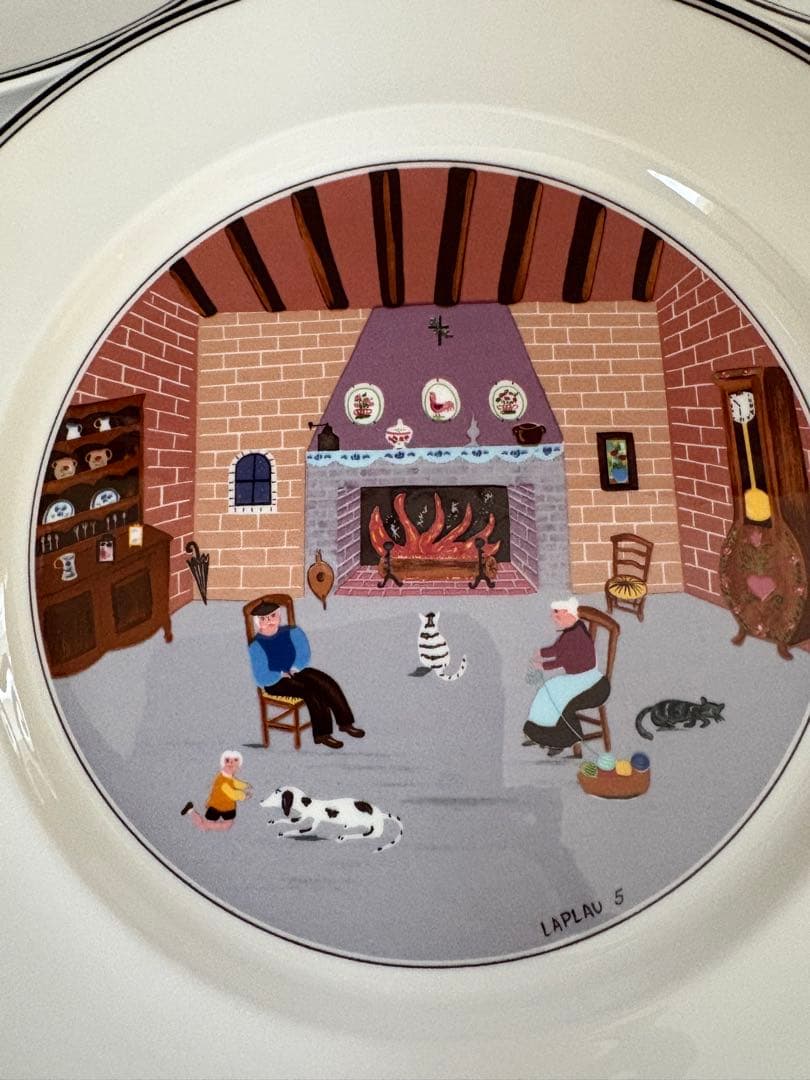 未使用品Villeroy & Boch#ボンチャイナ#陶磁器プレート大5枚セット