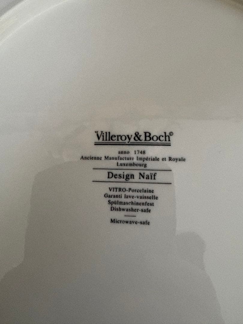 未使用品Villeroy & Boch#ボンチャイナ#陶磁器プレート大5枚セット