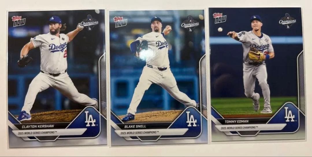 2025 ワールドシリーズ チャンピオン ドジャースtopps now 15枚