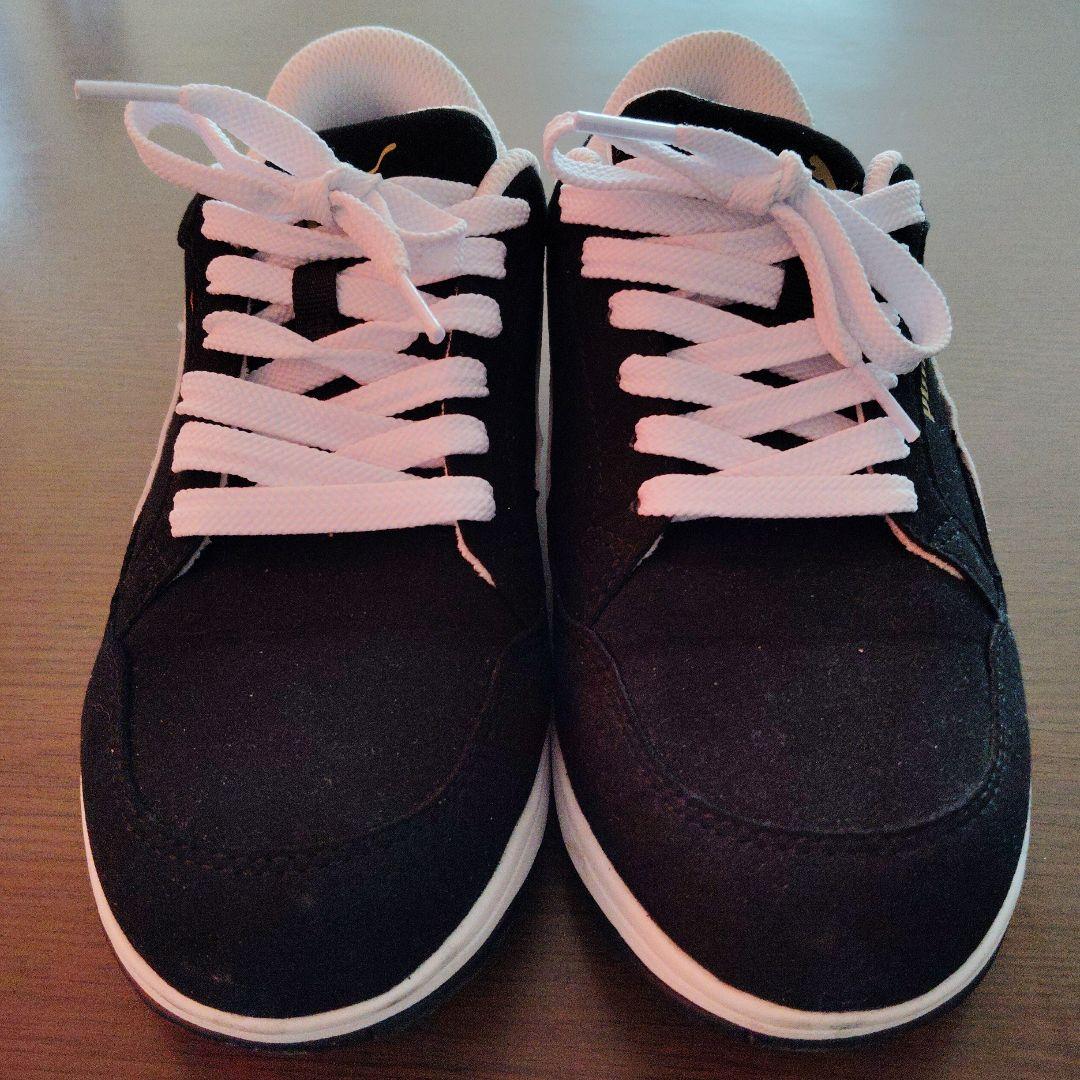 PUMA 黒白 ローカットスニーカー　安全靴　24.5cm