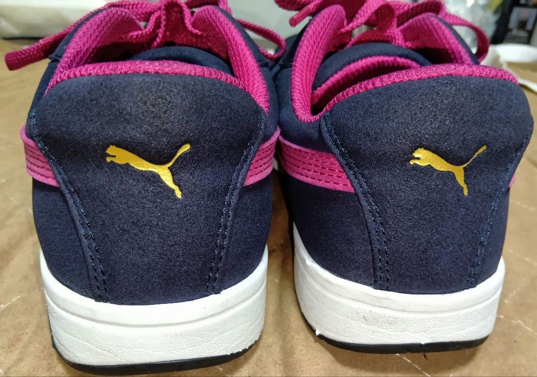 PUMA ネイビー ピンク 安全靴