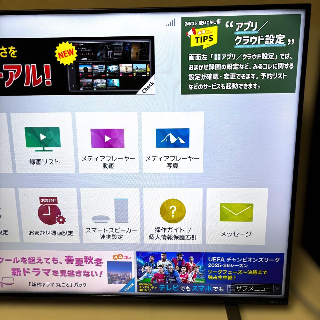 TOSHIBA REGZA 50C350X 4K 大型 テレビ　液晶　22年製