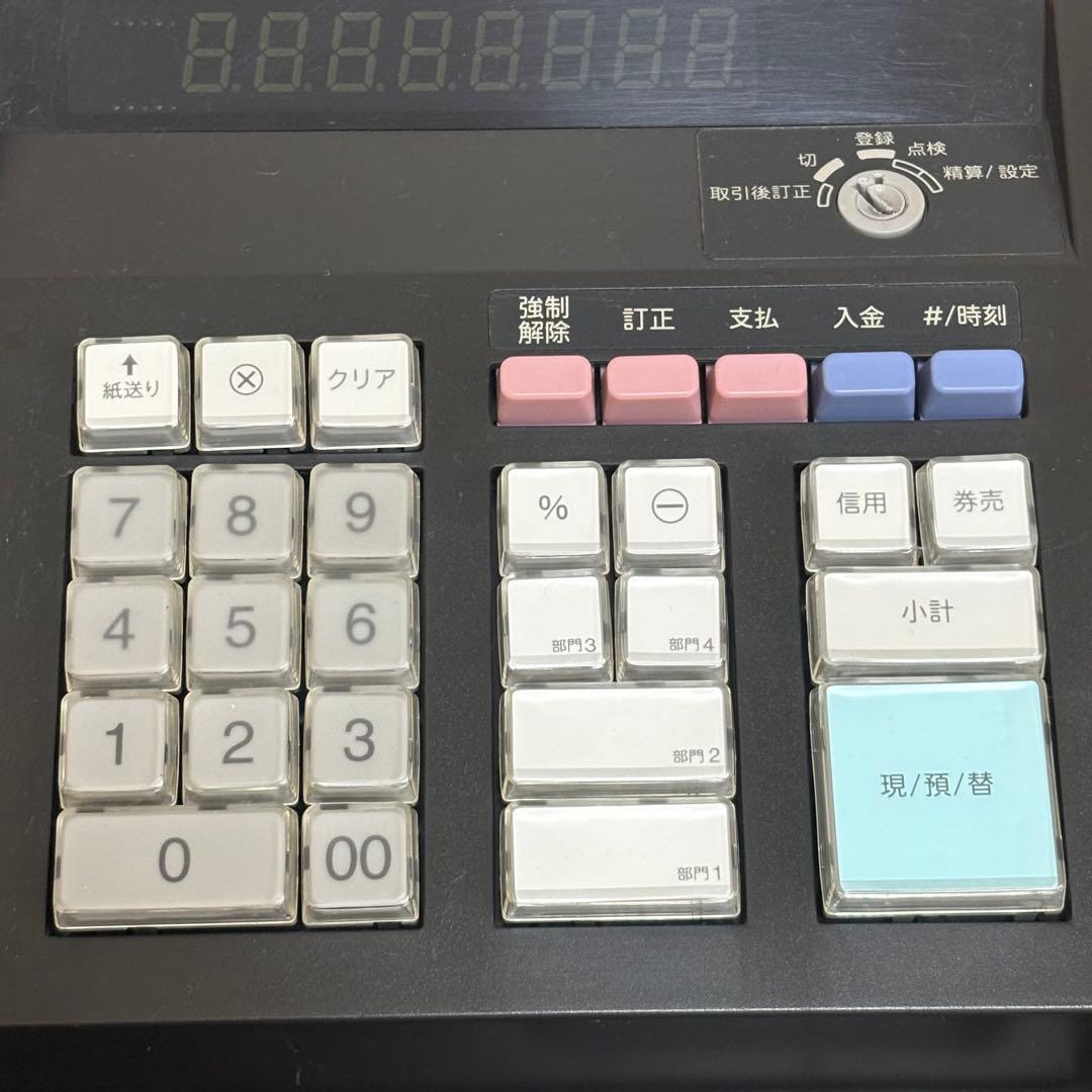 【美品 】SHARP レジスター XE-A107 ブラック　動作確認済