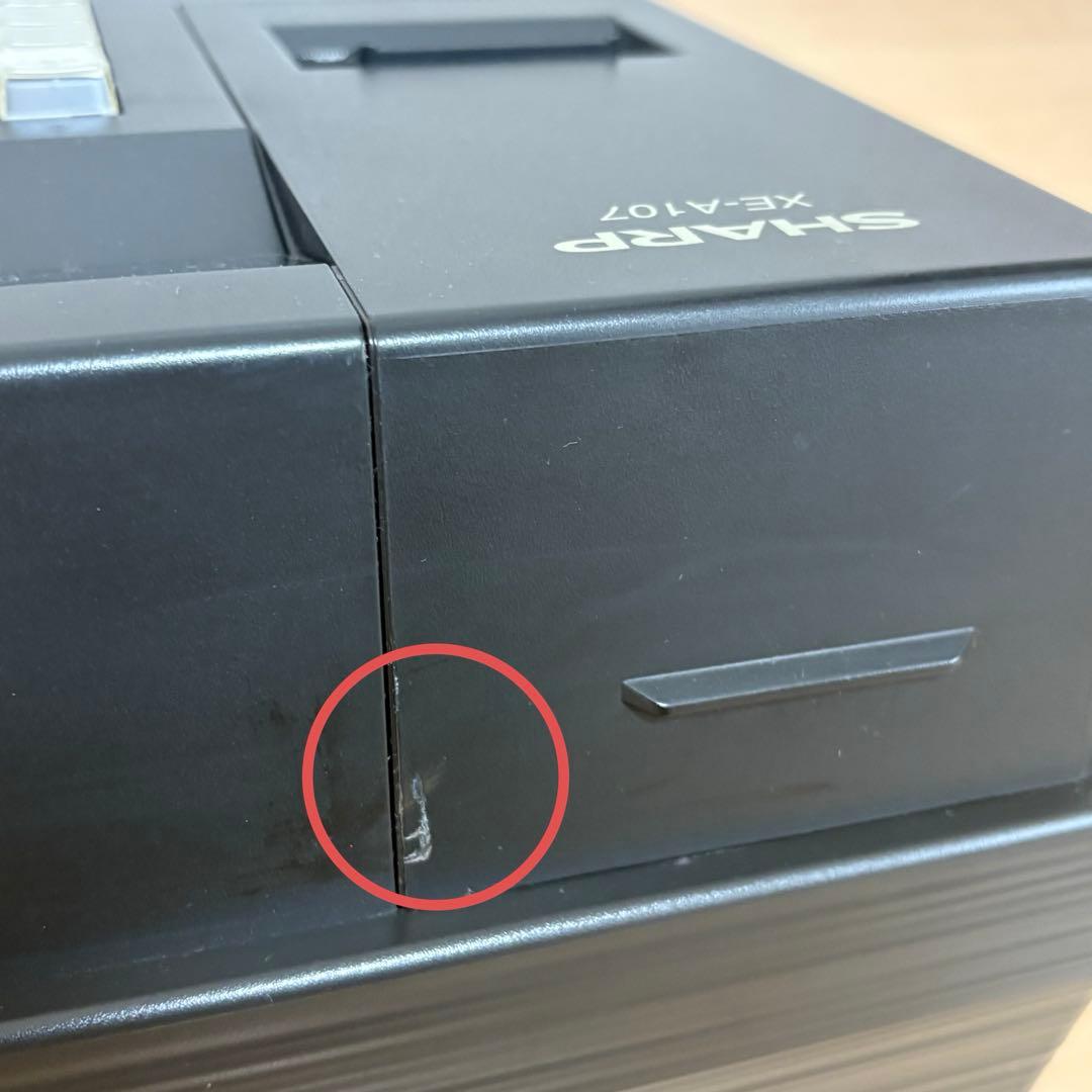 【美品 】SHARP レジスター XE-A107 ブラック　動作確認済