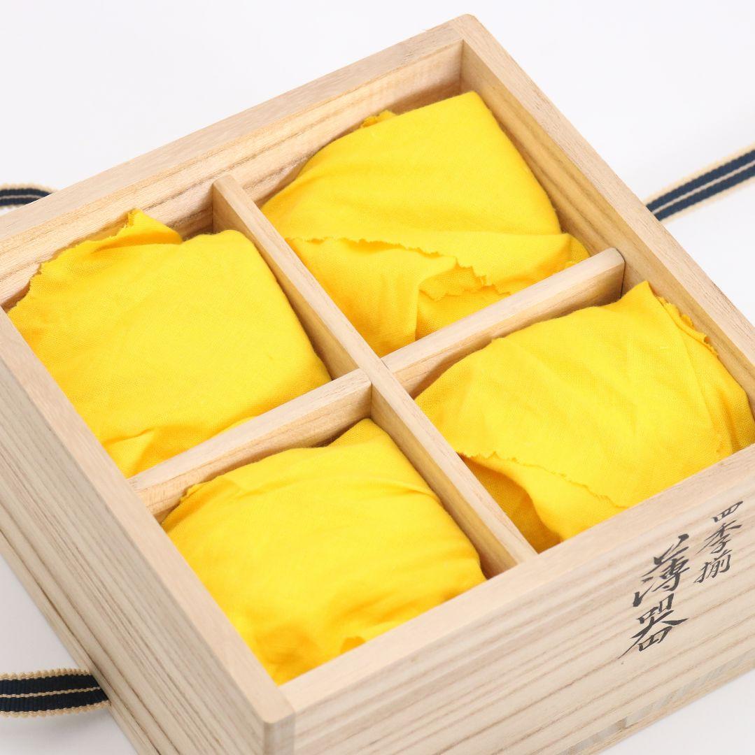 和田寿峰作 四季揃 薄茶器 棗 金輪寺 中次 茶道具 共箱　SX1037