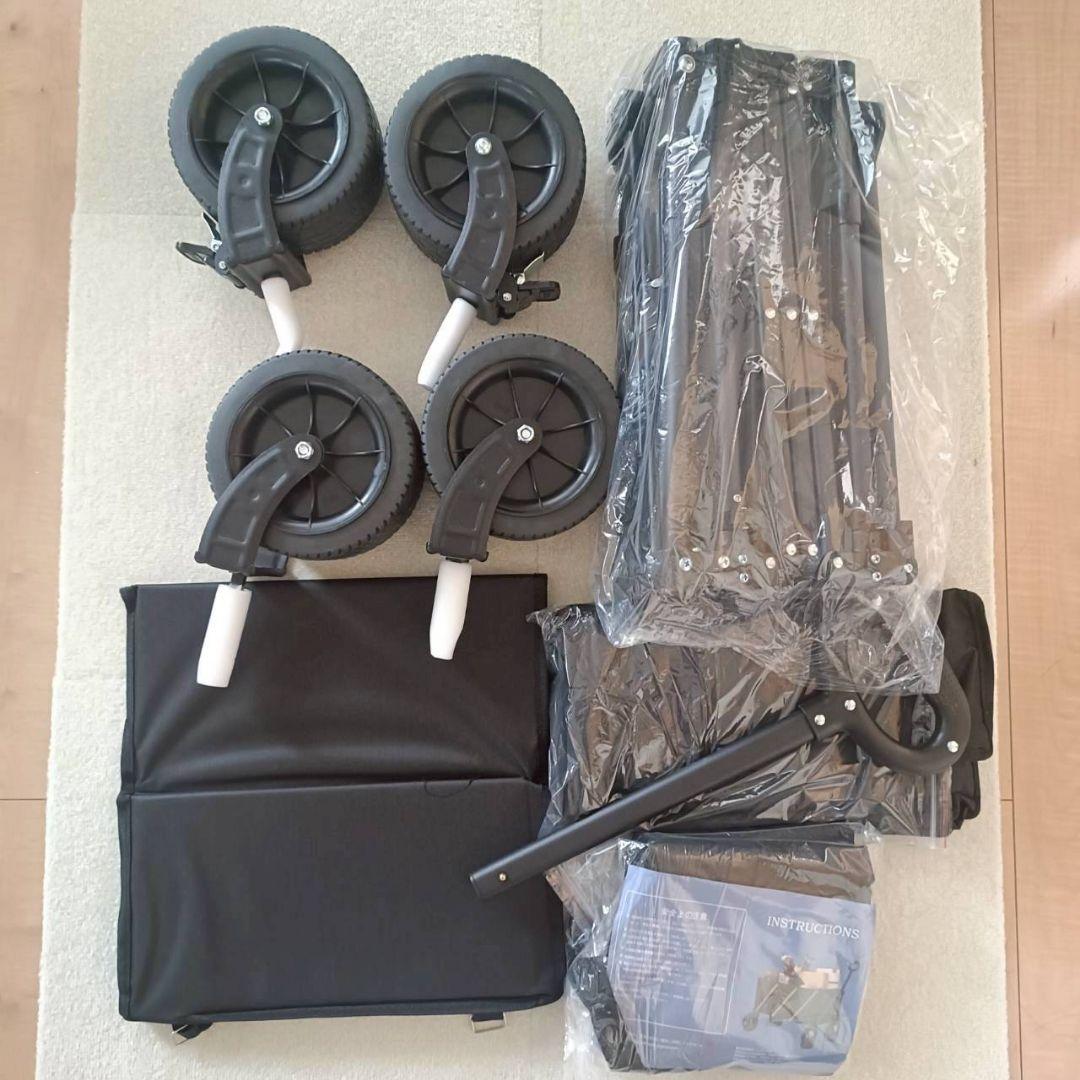 新品⭕️アウトドアワゴン大容量210L／耐荷重200kg　取り外し