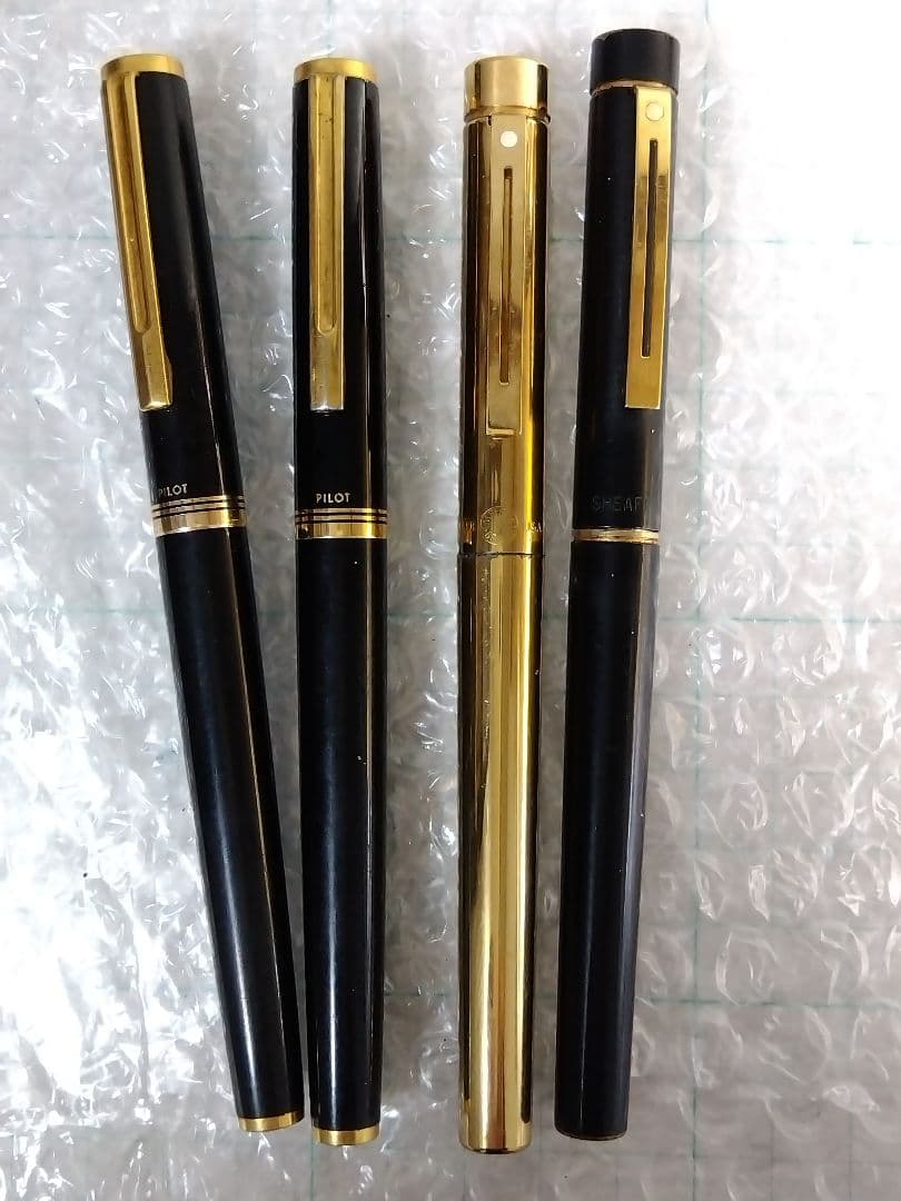 【大きめのペン先 14K x 4本】万年筆、全て刻印あり、合計４本まとめ売り