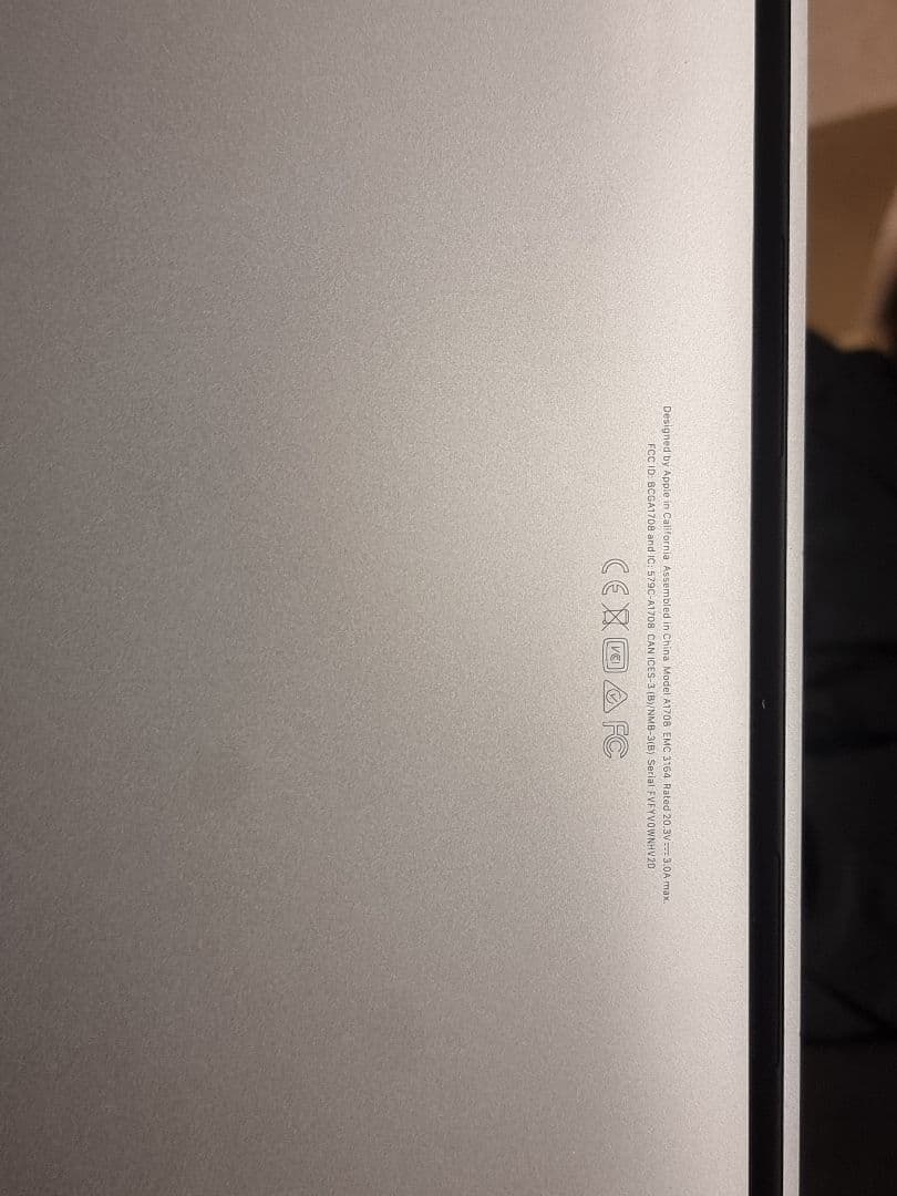 【ジャンク品】Apple MacBook Pro A1708 13インチ
